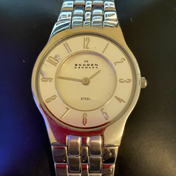Skagen Denmark All Stainless Steel Quartz Ladies Watch